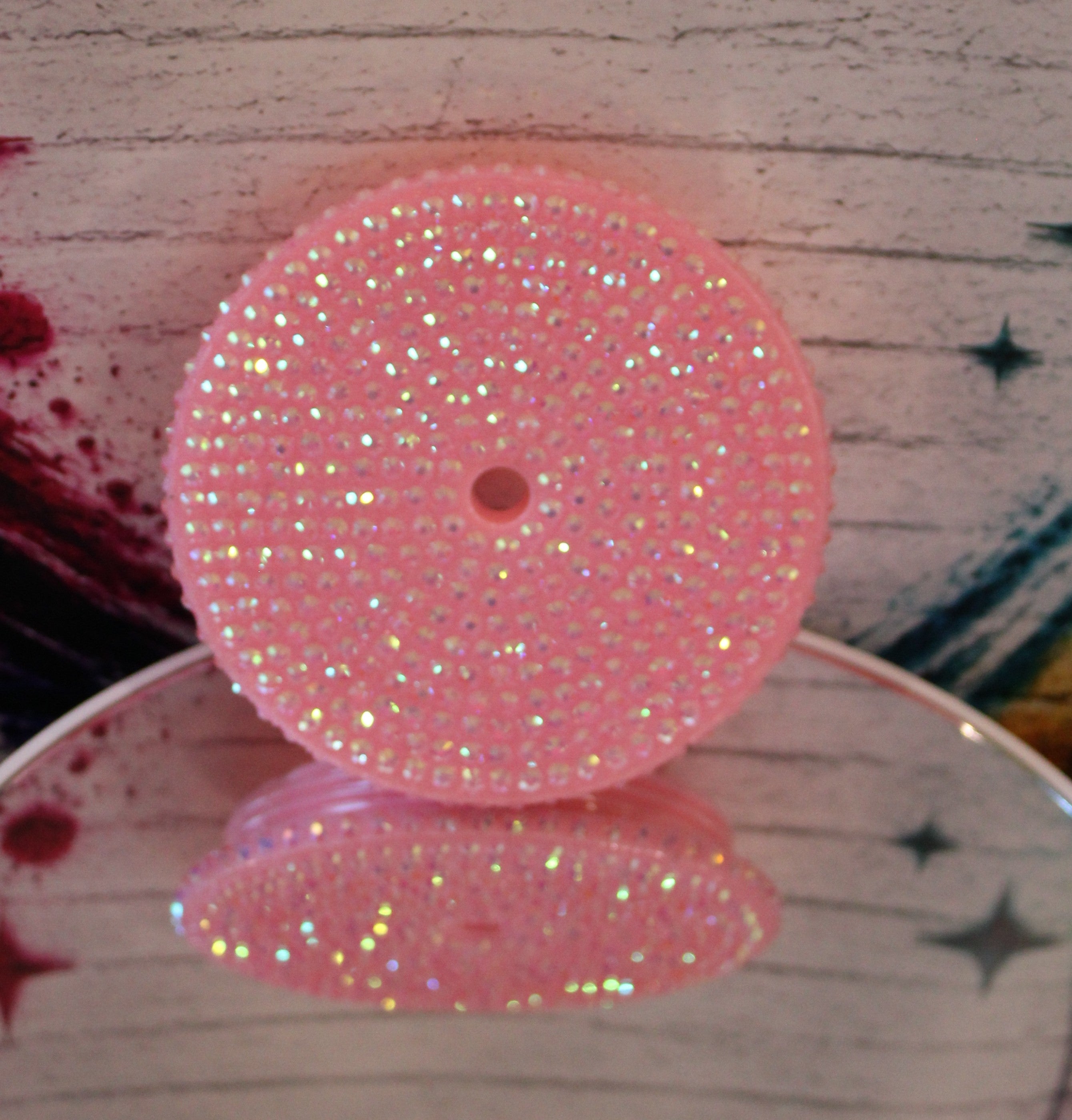 24 oz Acrylic replacement lid - Light pink