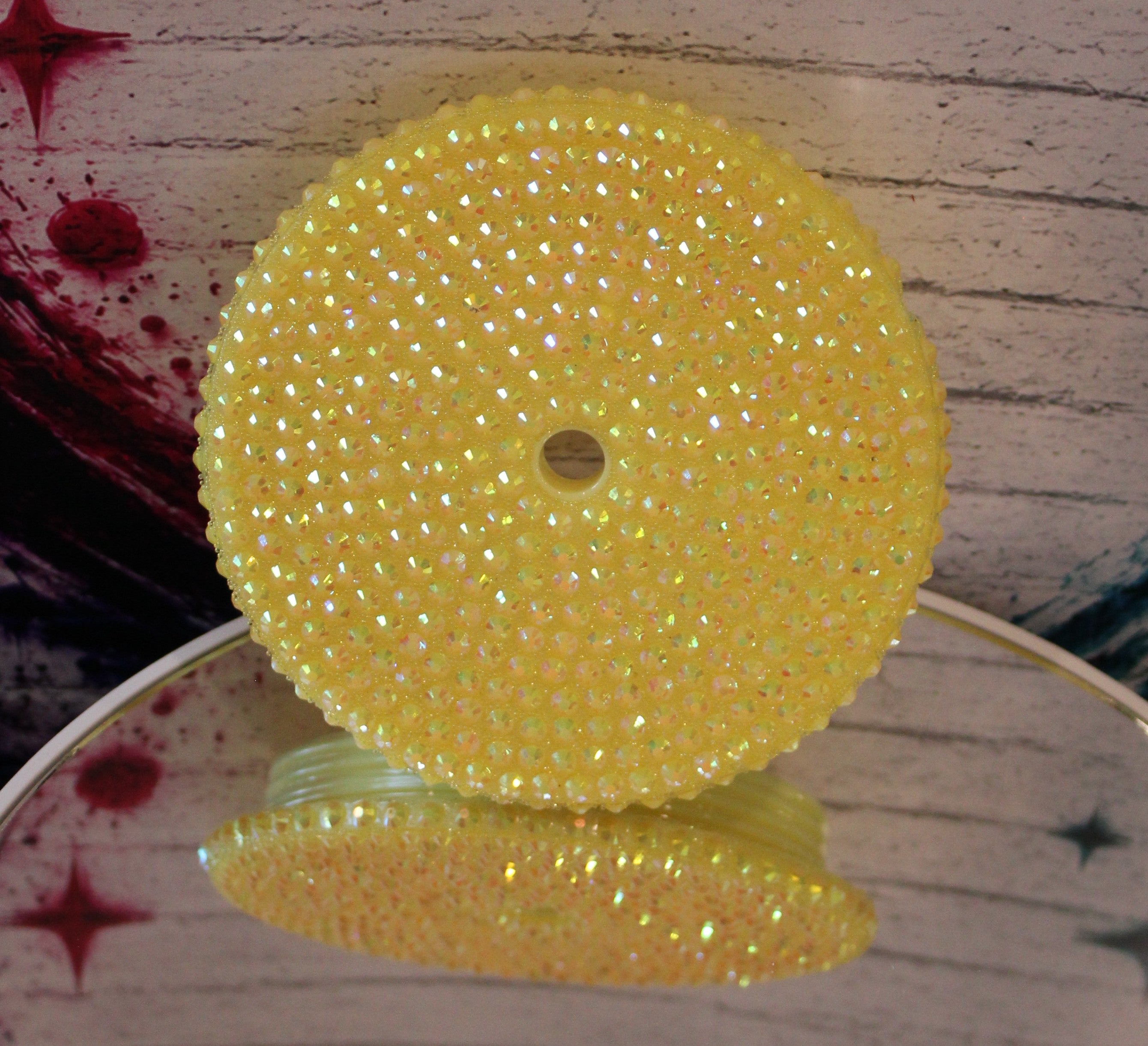24 oz Acrylic replacement lid - Yellow