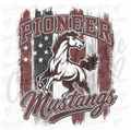 Mascot Distressed Flag