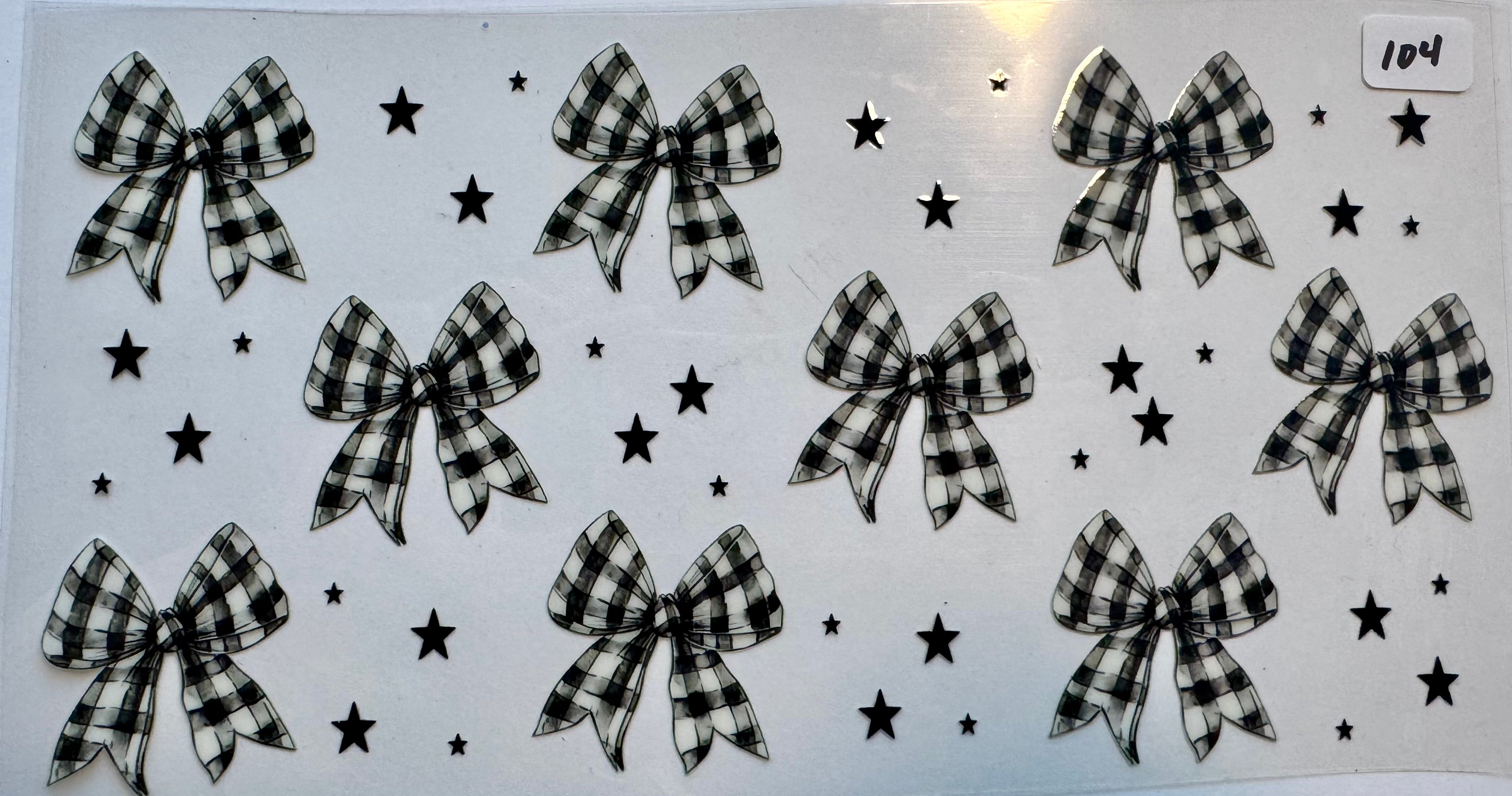 Black & white bows (128)
