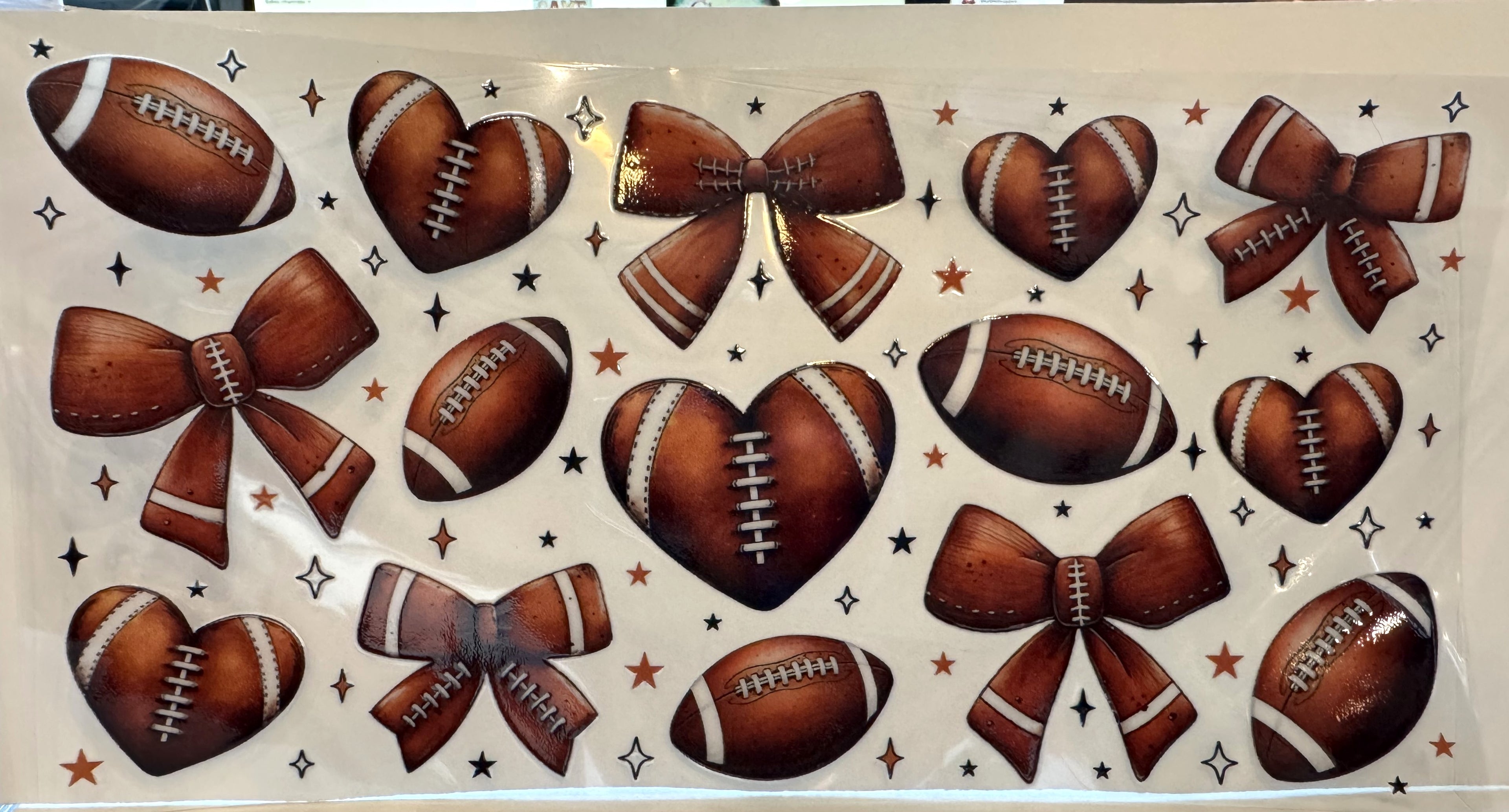 Football Hearts & Bows (100)